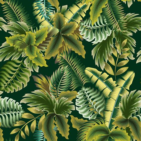 Jungle Print Wallpaper Green 